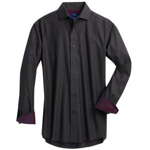 Egara Charcoal Sport Shirt Slim Fit